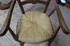 Fauteuil en paille de style Louis XV