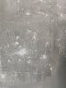 Toile 100 cm x 100 cm nuances de gris et argenté.